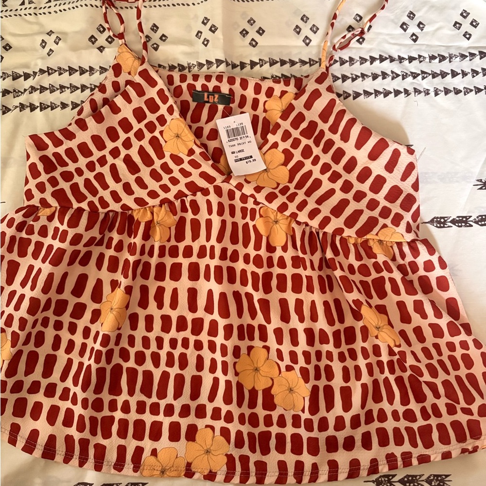 Puakenikeni Red and Yellow Floral